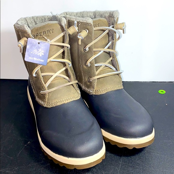 Sperry Shoes - LADIES SPERRY MARITIME REPEL GREY WATERPROOF BOOTS